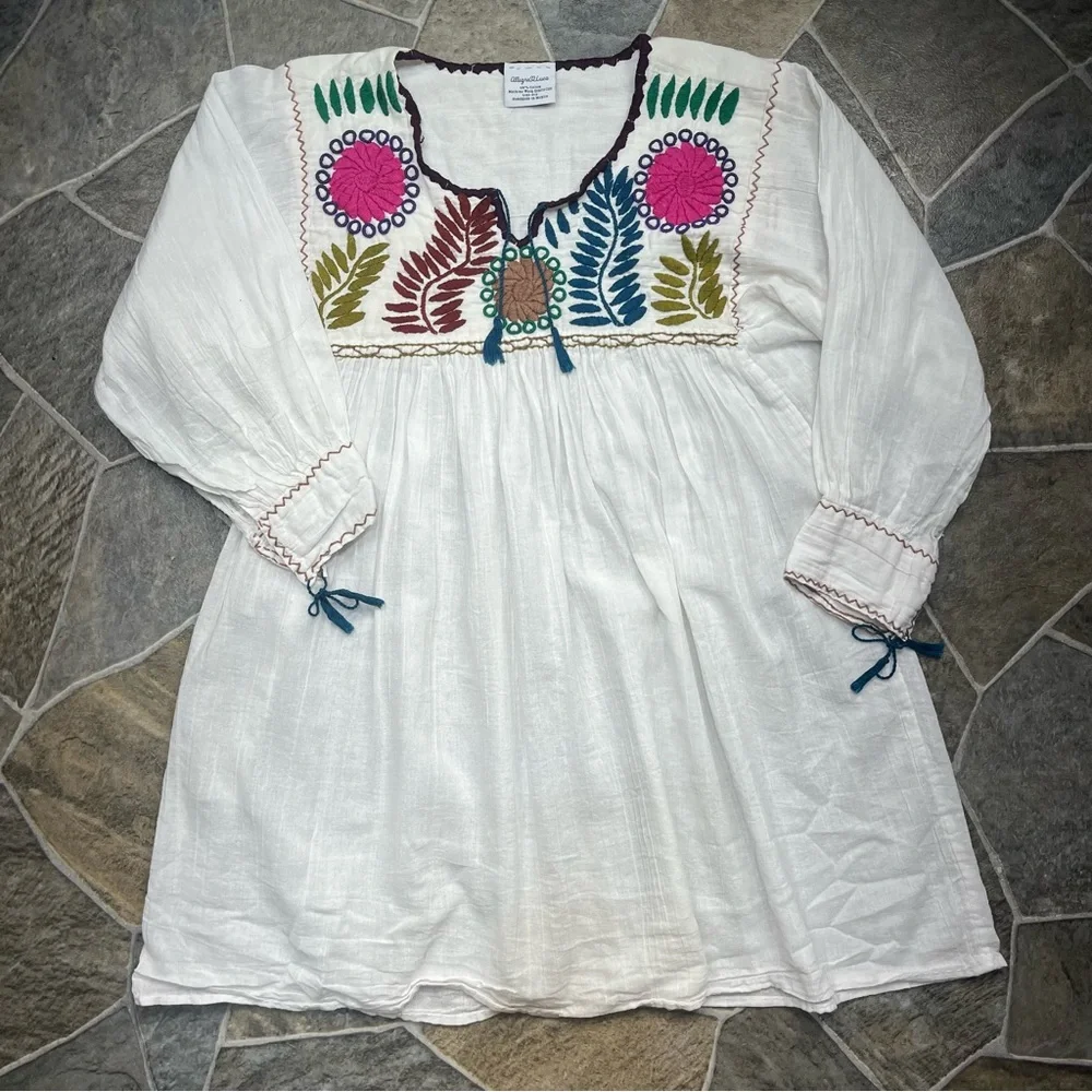 Allegra Luca Embroidered Handmade Blouse - Picture 5 of 13
